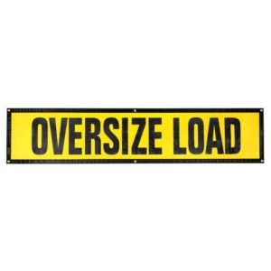 Grommet Oversize Load Sign 18″ X 84″ – Oversize Warning Products