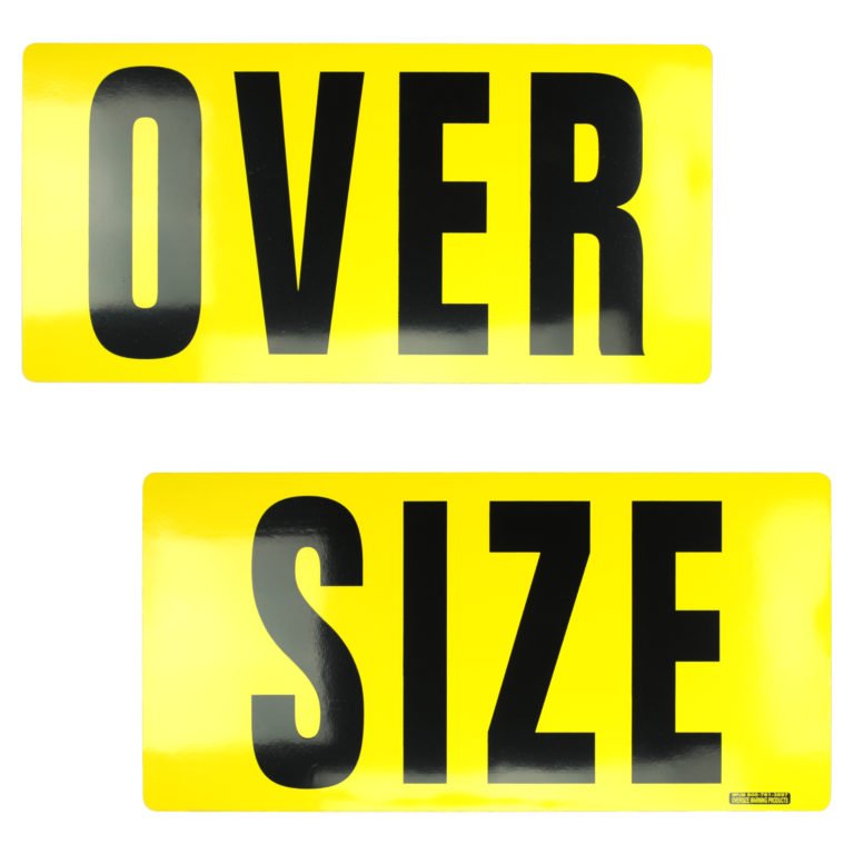 Magnetic Over Size Sign 2 Piece Oversize Warning Products magnetic-over-size-sign-2-piece-oversize-warning-products