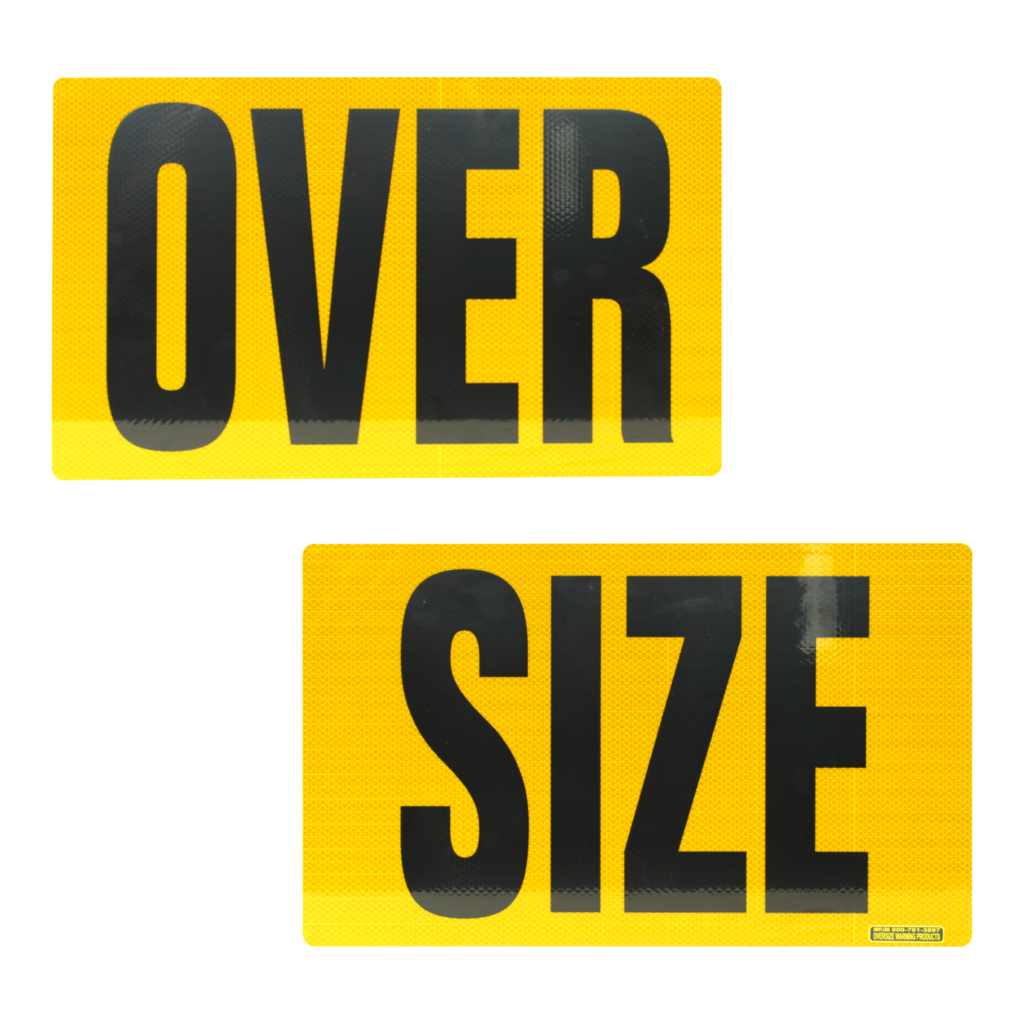 Reflective Aluminum OVER SIZE Sign 12” X 40” 2 Piece