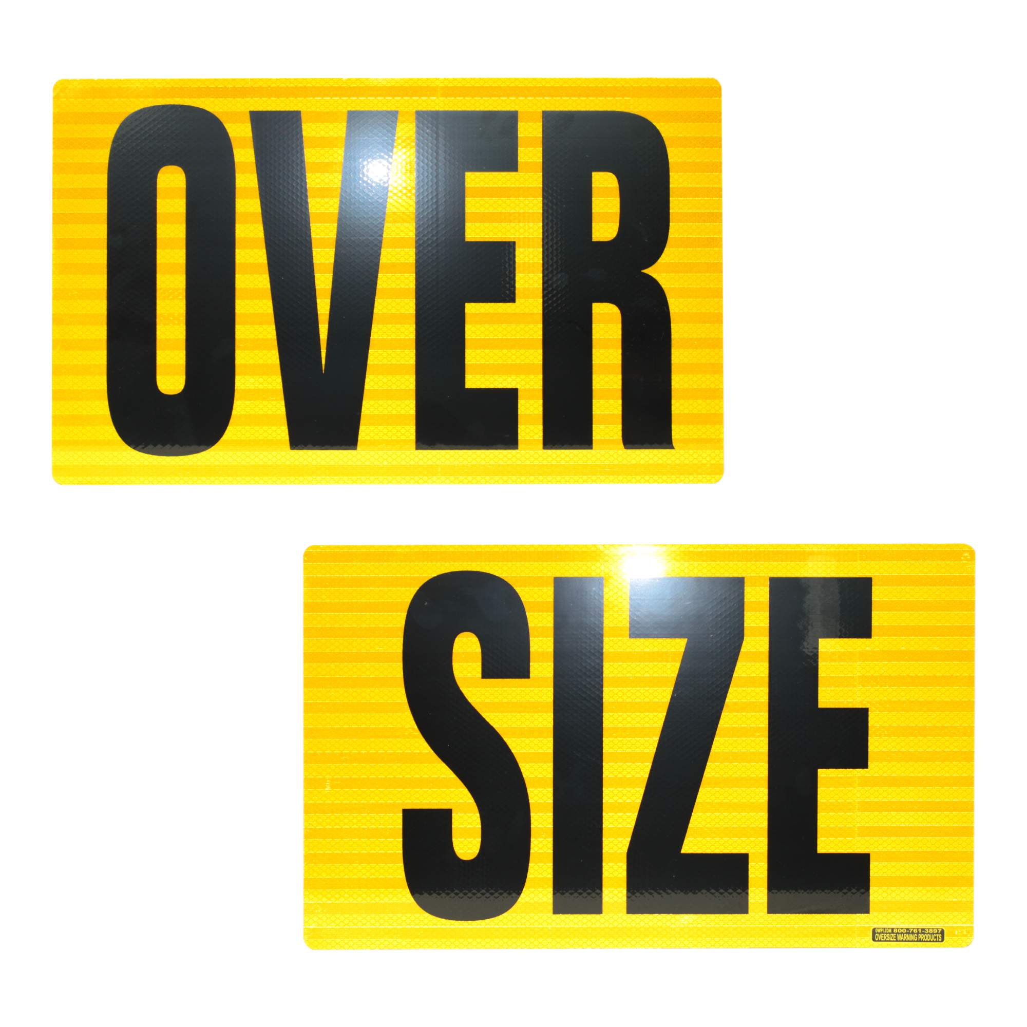 Reflective Aluminum OVER SIZE Sign 12” X 40” 2 Piece - Image 2