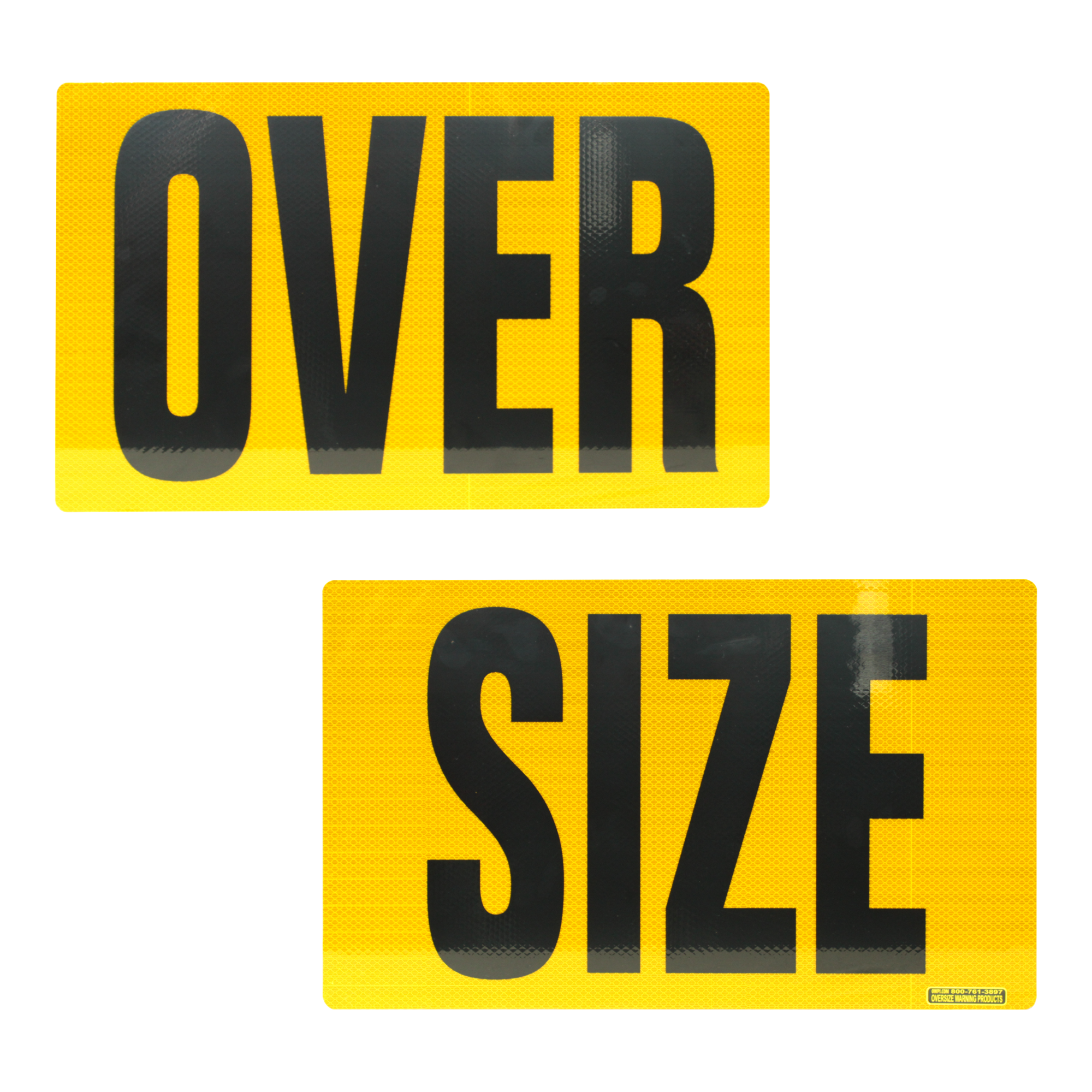 Reflective Aluminum OVER SIZE Sign 12” X 40” 2 Piece
