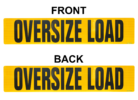 Reflective Aluminum OVERSIZE LOAD Sign 12” X 60” Double Sided