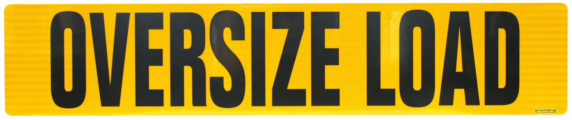 Reflective Aluminum OVERSIZE LOAD Sign 12” X 60” Double Sided - Image 2